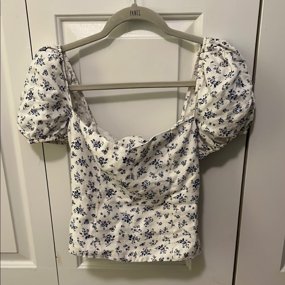 Reformation Cream Puff Sleeve Blouse